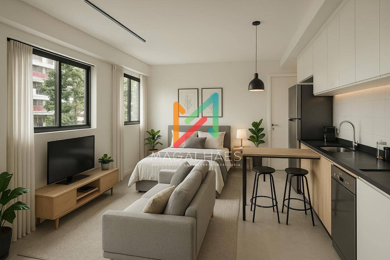 Flat/Apart Hotel, 1 quarto, 30 m² - Foto 1